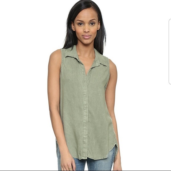 Cloth and Stone Button Back Front Sleeveless Tank - Picture 12 of 13